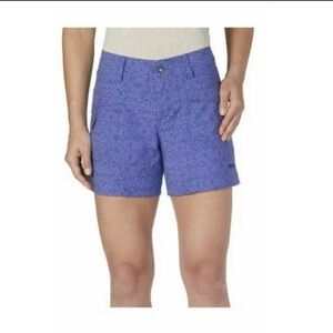 MARMOT COLOR DEEP DUSK SPOT Ginny Floral Athletic Shorts Size 10